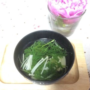 春菊のコンソメスープ